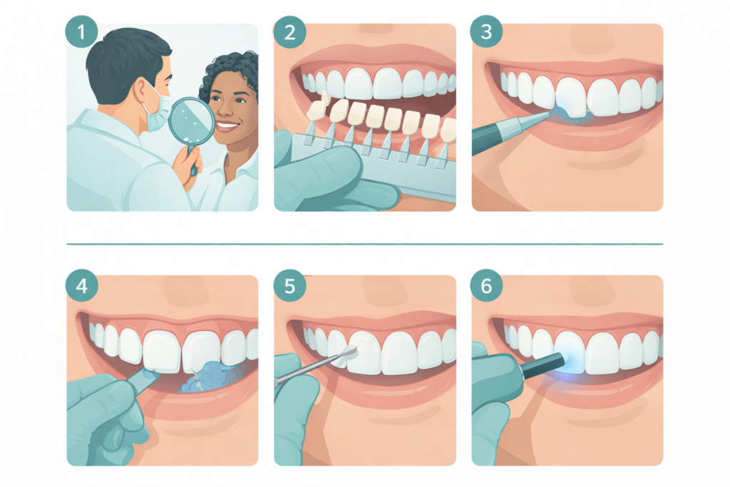 How Your Composite Bonding Treatment Works at Smile On, Step by Step