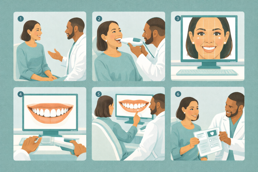 How Your Digital Smile Design Appointment Works at Smile On, Step by Step