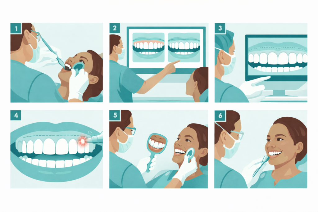 How Your Gummy Smile Treatment Works at Smile On, Step by Step​