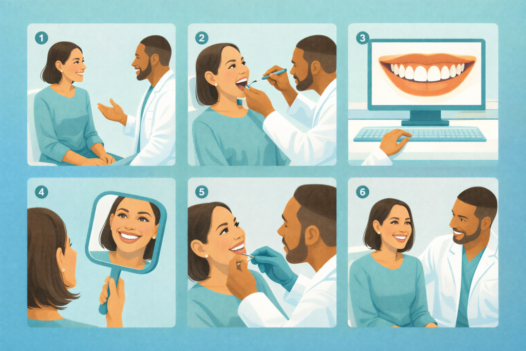 How Your Hollywood Smile Makeover Works at Smile On, Step by Step