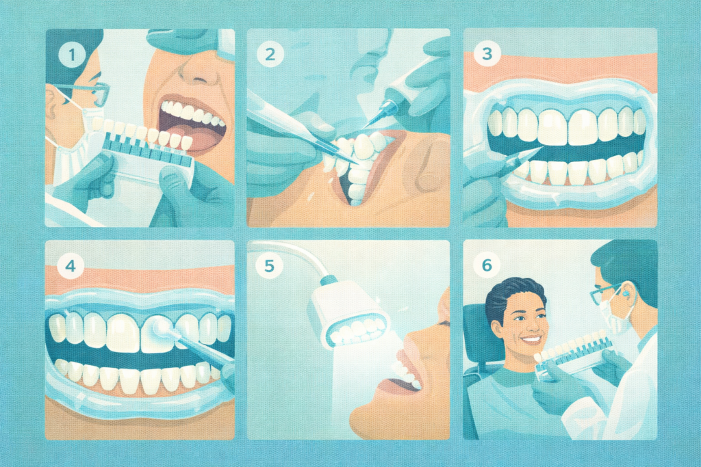 How Your Teeth Whitening Appointment Works at Smile On, Step by Step