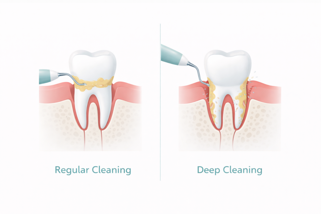 Regular Cleaning vs Deep Cleaning Teeth What Is the Difference