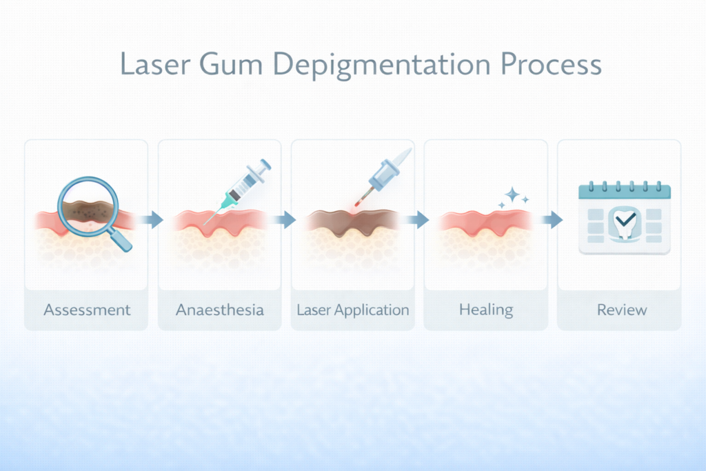 How Does Laser Gum Depigmentation Work