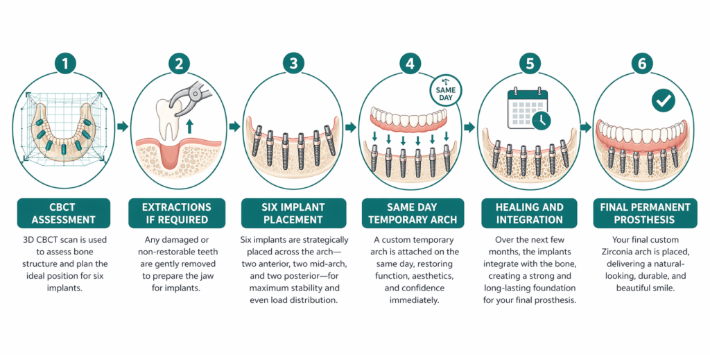 The All-on-6 Treatment Process at Smile On Dental Clinic​