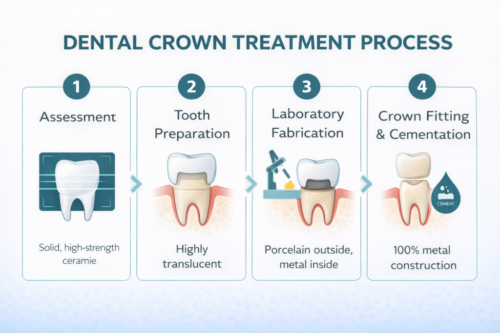 The Crown and Bridge Treatment Process at Smile On Dental Clinic