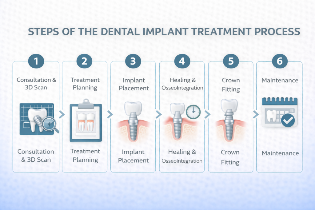 The Dental Implant Treatment Process at Smile On Dental Clinic