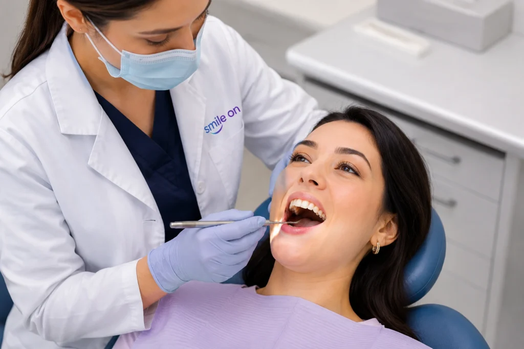 Wisdom tooth extraction procedure at Smile On Dental Clinic, Al Satwa Dubai — performed under local anaesthetic