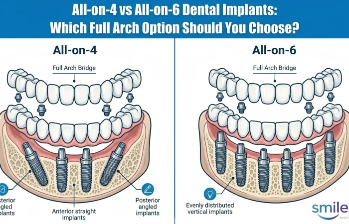 All-on-4 vs All-on-6 Dental Implants: Which Full Arch Option Should You Choose?